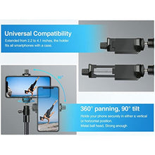 Load image into Gallery viewer, Elitehood 81" Tall Flexible Tripod Stand for iPhone with 17in Adjustable Gooseneck with Remote Compatible with iPhone 13 Pro Max / 13 Pro / 12 Pro Max, Android Phone_1506
