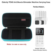 Load image into Gallery viewer, Elonbo Carrying Case for Etekcity TENS Unit Muscle Stimulator Machine, Hard Travel Organize Bag for Electric Pulse Massager, Extra Mesh Pocket Fits Electrode Pads Lead Wires Charger, Turquoise_1887
