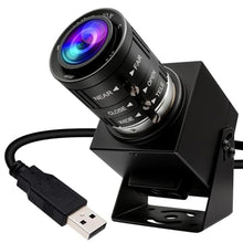 Load image into Gallery viewer, ELP 48MP USB Camera - Manual Zoom Webcam for Computer &amp; Laser Engraver - 3.6-10mm 3X Zoom - UVC USB2.0 Close-up Camera for PC &amp; Jetson Nano, RaspberryPi, Black_1
