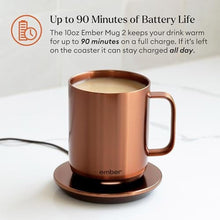 Load image into Gallery viewer, Ember Temperature Control Smart Mug 2, 10 Oz, App-Controlled Heated Coffee Mug with 80 Min Battery Life and Improved Design, Copper_631
