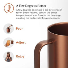 Load image into Gallery viewer, Ember Temperature Control Smart Mug 2, 10 Oz, App-Controlled Heated Coffee Mug with 80 Min Battery Life and Improved Design, Copper_633

