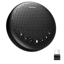 Load image into Gallery viewer, EMEET Conference Speaker and Microphone Luna 360 Voice Pickup w/Noise Reduction/Mute/Indicator USB Bluetooth Speakerphone w/Dongle for 8 People Daisy Chain for 16 Compatible with Leading Software, LunaBlack_1
