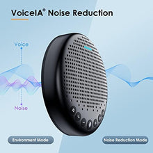 Load image into Gallery viewer, EMEET Conference Speaker and Microphone Luna 360 Voice Pickup w/Noise Reduction/Mute/Indicator USB Bluetooth Speakerphone w/Dongle for 8 People Daisy Chain for 16 Compatible with Leading Software, LunaBlack_2298
