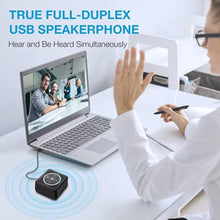 Load image into Gallery viewer, EMEET USB Speakerphone M0 4 AI Mics Speakerphone for Conference Calls 360 Voice Pickup Conference Speakerphone for Computer Plug and Plays Computer Speaker with Microphone for 4 People_472
