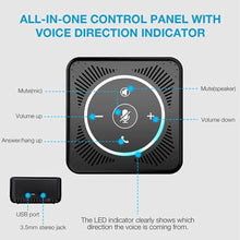 Load image into Gallery viewer, EMEET USB Speakerphone M0 4 AI Mics Speakerphone for Conference Calls 360 Voice Pickup Conference Speakerphone for Computer Plug and Plays Computer Speaker with Microphone for 4 People_474
