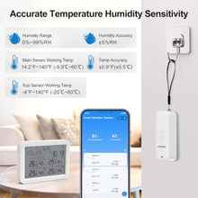 Load image into Gallery viewer, eMylo WiFi Indoor Outdoor Thermometer Hygrometer with 4 Remote Sensors, White_628
