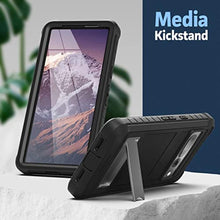 Load image into Gallery viewer, Encased Falcon Designed for Google Pixel 7 Pro Case with Kickstand, Protective Full-Body Case with Metal Stand, Black_656
