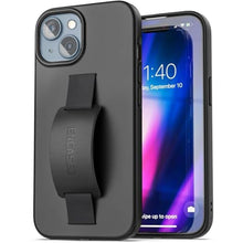 Load image into Gallery viewer, ENCASED Hand Strap Grip Case, Designed for iPhone 15 Case with Finger Loop (2023) Comfortable Silicone Phone Holder - Black_1

