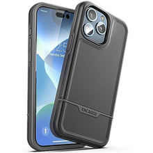 Load image into Gallery viewer, ENCASED Shockproof Case Compatible with iPhone 16 - Ultra Protective Heavy Duty Magnetic Phone Cover, Rebel Series (Black, iPhone 15 Pro Max)_1
