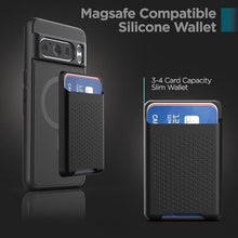 Load image into Gallery viewer, ENCASED Wallet Case for Google Pixel 8 Pro with Magnetic Card Holder (Compatible with MagSafe) Black_7466
