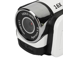 Load image into Gallery viewer, Enlybee D90 1080P 16MP Digital Camera with 2.4 Inch Rotatable Screen, 16X Zoom HD Video Recorder, Fill Light for Photography, Supports 32GB Memory Card, USB Connection, Multiple Functions (White)_2000

