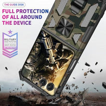 Load image into Gallery viewer, Ephoou Camouflage Case for Motorola Razr 60 Pro/Razr Plus 2024/ Razr 5/ Razr Gen 5 with Magnetic Kickstand, Military Grade Heavy Duty Shockproof Camo Cover for Motorola Razr 50 Ultra MC-Blue_587
