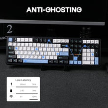 Load image into Gallery viewer, EPOMAKER Aula F108 Wireless Gaming Keyboard, Full Size Mechanical Keyboard, BlueWhiteBlack_435
