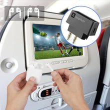 Load image into Gallery viewer, eppfun Professional Bluetooth 5.2 Transmitter for Airplane, Dual Connection Wireless Audio Adapter with aptX Low Latency/Aptx HD for Earbuds/Headphones, Black_6977

