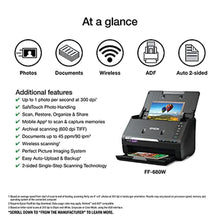 Load image into Gallery viewer, Epson FastFoto FF-680W Wireless High-Speed Duplex Photo and Document Scanner and System with USB Connect and Mobile Scanning, Black_8079
