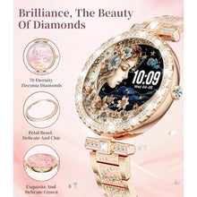 Load image into Gallery viewer, ESFOE Smart Watches for Women,1.19 AMOLED Smart Watch Women Answer Make Calls,IP68 Waterproof Fitness Tracker,Heart Rate Sleep Monitor,100+ Sports Pedometer Watch for Android iOS Phone,Gift,Rose Gold, RoseGoldDiamondMetalStrap_1634
