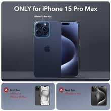 Load image into Gallery viewer, ESR for iPhone 15 Pro Max Case with Stand, Compatible with MagSafe, Full-Body Military-Grade Drop Proof Case with Built-in 9H+ Tempered Glass Screen Protector, Armor Series, Clear_2631
