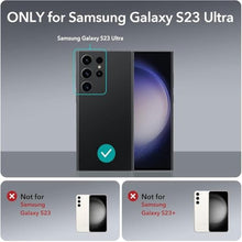Load image into Gallery viewer, ESR for Samsung Galaxy S23 Ultra Phone Case, MagSafe Wireless Charging Compatible, Military-Grade Protection, Yellowing Resistant, Slim Fit Classic Hybrid Case for S23 Ultra, Clear Black_2601
