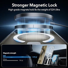 Load image into Gallery viewer, ESR for Samsung Galaxy S24 Ultra Magsafe Case with Kickstand, Wireless Charging Compatible with Magnetic, 3 Stand Modes, Military-Grade Protection, Shockproof Case Slim Fit for S24 Ultra, Clear, MagsafeBoostClear_237
