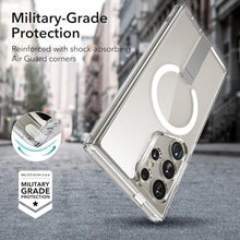 Load image into Gallery viewer, ESR for Samsung Galaxy S24 Ultra Magsafe Case with Kickstand, Wireless Charging Compatible with Magnetic, 3 Stand Modes, Military-Grade Protection, Shockproof Case Slim Fit for S24 Ultra, Clear, MagsafeBoostClear_238
