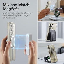 Load image into Gallery viewer, ESR for Samsung Galaxy S24 Ultra Magsafe Case with Kickstand, Wireless Charging Compatible with Magnetic, 3 Stand Modes, Military-Grade Protection, Shockproof Case Slim Fit for S24 Ultra, Clear, MagsafeBoostClear_239
