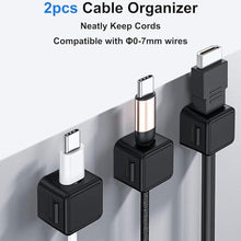 Load image into Gallery viewer, Estranst 2K Quad HD Webcam with Privacy Cover &amp; Noise-Canceling Microphone &amp; USB C Adapter, Video Web Streaming Camera for PC Computer Desktop Laptop Mac Zoom Teams &amp;More, 2pcs Cable Organizer, Black_275
