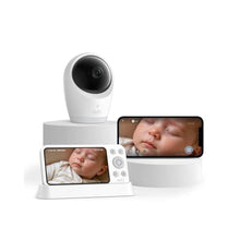 Load image into Gallery viewer, eufy Security Baby Monitor E21 with 4K UHD Camera, 5'' 720p Display, 8X Zoom, Hybrid Wi-Fi and No Wi-Fi Connection, 24/7 Recording in app, Pan-Tilt, Portable Camera with Built-in Battery, ANR_1

