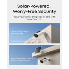 Load image into Gallery viewer, eufy Security eufyCam E40 4-Cam Kit, Solar Security Camera, 2K MaxColor Night Vision with Integrated Solar Panel, Built-in 16GB Local Storage, No Monthly Fee, Easy Set-up, IP66_30

