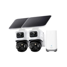 Load image into Gallery viewer, eufy Security eufyCam S4, 2-Cam Kit, 4K Solar, 3-Lens PTZ,Wireless System, BlackWhite_1
