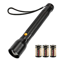 Load image into Gallery viewer, EverBrite Ultra Bright Tactical Flashlight, 900 Lumen Zoomable Adjustable Focus, 3 Light Modes, Heavy-Duty Aluminum Torch for Hurricane Supplies Camping, Includes 3C Alkaline Batteries, Black_1
