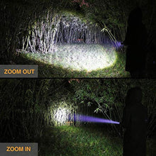 Load image into Gallery viewer, EverBrite Ultra Bright Tactical Flashlight, 900 Lumen Zoomable Adjustable Focus, 3 Light Modes, Heavy-Duty Aluminum Torch for Hurricane Supplies Camping, Includes 3C Alkaline Batteries, Black_8652

