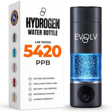 Load image into Gallery viewer, EVOLV Hydrogen Water Bottle, Water Ionizer, Leak Proof Design, Black, Carbon_1
