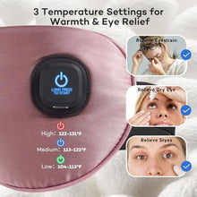 Load image into Gallery viewer, Ezona Silk Cordless Heated Eye Mask, Warm Eye Compress Mask for Dry Eyes, Washable Eye Heating Pad for Travel, Dry Eye Mask for Blepharitis, Sinus Migraine (Purple)_3833
