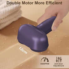Load image into Gallery viewer, Fabric Shaver, Dual Motor Electric Lint Shaver for Clothes, 6 Blades, Purple_501

