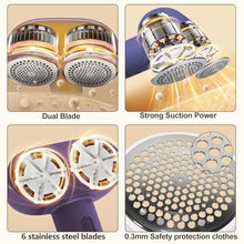 Load image into Gallery viewer, Fabric Shaver, Dual Motor Electric Lint Shaver for Clothes, 6 Blades, Purple_502
