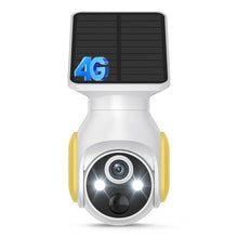 Load image into Gallery viewer, FameVibe 1080p Security Camera Wireless with Solar Panel, AI Human Detection, 2-Way Audio, Color Night Vision, Cloud Storage (Sold Separately), Indoor/Outdoor Surveillance Bullet Cam, White_1
