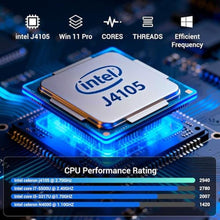 Load image into Gallery viewer, Fanless Mini PC Stick Win 11 Pro, Celeron J4105 8GB RAM 128GB eMMC Desktop Computer Stick, Support 4K HDMI, RJ45 Gigabit Ethernet, WiFi 5 for Industry IoT Media Business Office Digital Signage_1355
