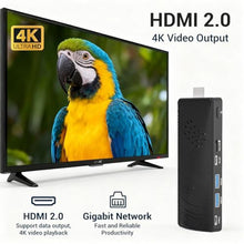 Load image into Gallery viewer, Fanless Mini PC Stick Win 11 Pro, Celeron J4105 8GB RAM 128GB eMMC Desktop Computer Stick, Support 4K HDMI, RJ45 Gigabit Ethernet, WiFi 5 for Industry IoT Media Business Office Digital Signage_1356

