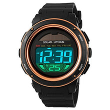 Load image into Gallery viewer, Fanmis S-shock Multi Function Digital LED Quartz Solar Power Black Sport Watches Rose Gold_1
