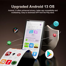 Load image into Gallery viewer, Fanvace 5 Inch 96GB MP3 Player with Bluetooth WiFi, Android 13 MP3 &amp; MP4 Players with Speaker, 4GB RAM &amp; 32GB ROM, Spotify Music Player with Audible, FM Radio, Amazon Music, Play Store, Black_457
