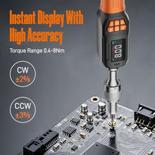 Load image into Gallery viewer, Fanwiike Rachet Digital Torque Screwdriver, 0.3-5.9 Ft.lb/0.4-8 Nm, 1/4'' Drive Inch Pound Torque Screwdriver Wrench Electrician with Buzzer &amp; LED Indicator for Bike Scope Mounting, InlbNm_2965
