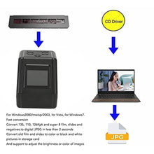 Load image into Gallery viewer, FAUOSWUK Film Slide Scanner, Converts 135 110 126Kpk Super 8 Films Slides Negatives to Digital JPG Photos 22MP with 2.0in LCD Screen, for TV PC Laptop Tablet_2225
