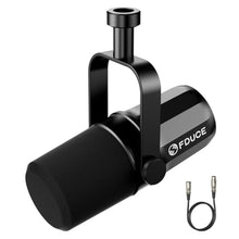Load image into Gallery viewer, FDUCE XLR Dynamic Microphone for Vocal Recording, Podcasting, Gaming, Live Streaming&amp;Broadcasting, All Metal Cardioid Mic, Voice-Isolating Technology SL40X, Black_1
