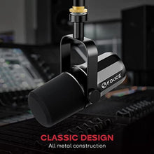 Load image into Gallery viewer, FDUCE XLR Dynamic Microphone for Vocal Recording, Podcasting, Gaming, Live Streaming&amp;Broadcasting, All Metal Cardioid Mic, Voice-Isolating Technology SL40X, Black_4709
