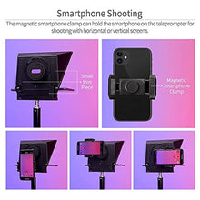 Load image into Gallery viewer, FEELWORLD TP2A 8" Portable Teleprompter for Up to 8" Smartphone Tablet Prompter Support Phone DSLR Camera Video Recording for Live Streaming Interview Speech with Lens Adapter Rings APP Remote Control_3012
