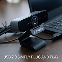 Load image into Gallery viewer, FEELWORLD WV207 USB Live Streaming Webcam Vertical Display Full HD 1080P External Computer Camera with Microphone for Laptop PC_527

