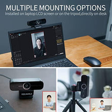 Load image into Gallery viewer, FEELWORLD WV207 USB Live Streaming Webcam Vertical Display Full HD 1080P External Computer Camera with Microphone for Laptop PC_528
