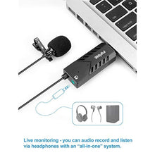 Load image into Gallery viewer, FIFINE USB Lavalier Lapel Microphone, Clip-on Cardioid Condenser Computer Mic Plug and Play USB Microphone with Sound Card for PC and Mac-K053_420
