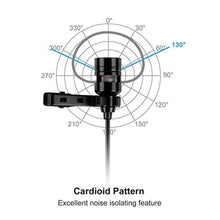 Load image into Gallery viewer, FIFINE USB Lavalier Lapel Microphone, Clip-on Cardioid Condenser Computer Mic Plug and Play USB Microphone with Sound Card for PC and Mac-K053_421
