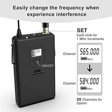 Load image into Gallery viewer, FIFINE Wireless Microphone System, Wireless Microphone set with Headset and Lavalier Lapel Mics, Beltpack Transmitter and Receiver,Ideal for Teaching, Preaching and Public Speaking Applications-K037B, Black_1486
